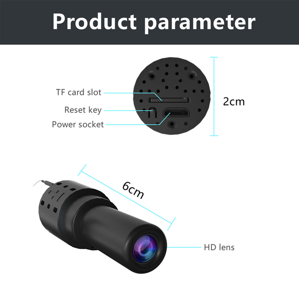 X14 1080P Compact Design 2.4GHz WiFi Security Camera Built-in Microphone Remote Access Safety Camera