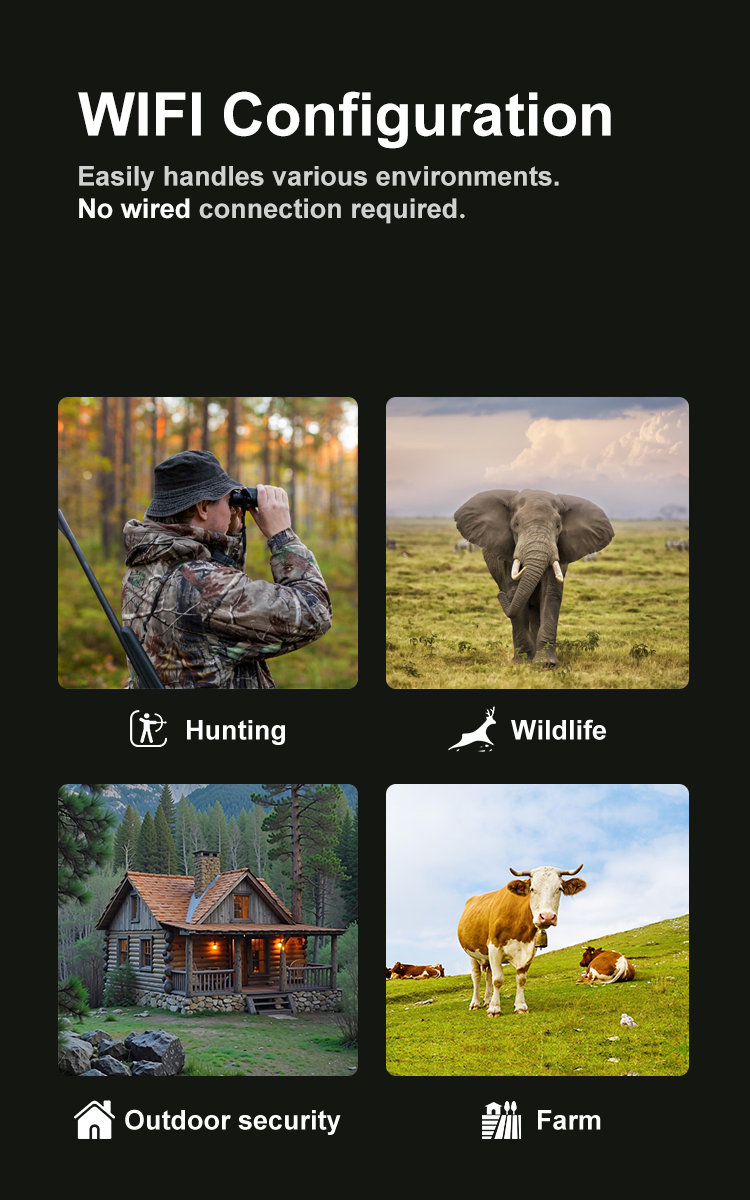 S29-D IP66 Wireless Solar Trail Camera Time Lapse Wildlife Monitoring Hunting Camera