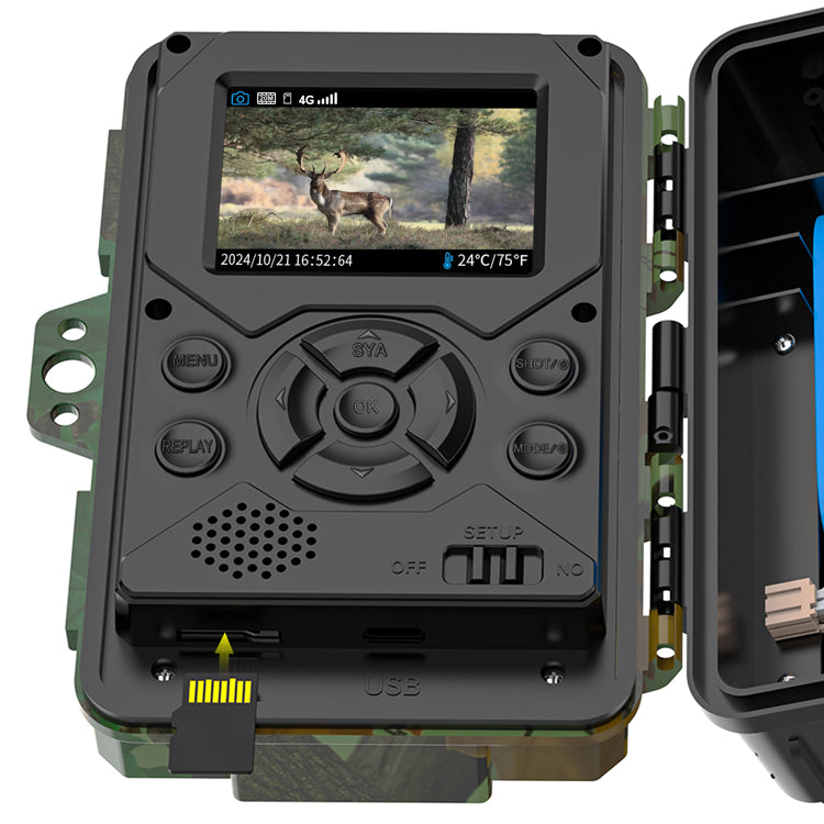 S29-D IP66 Wireless Solar Trail Camera Time Lapse Wildlife Monitoring Hunting Camera