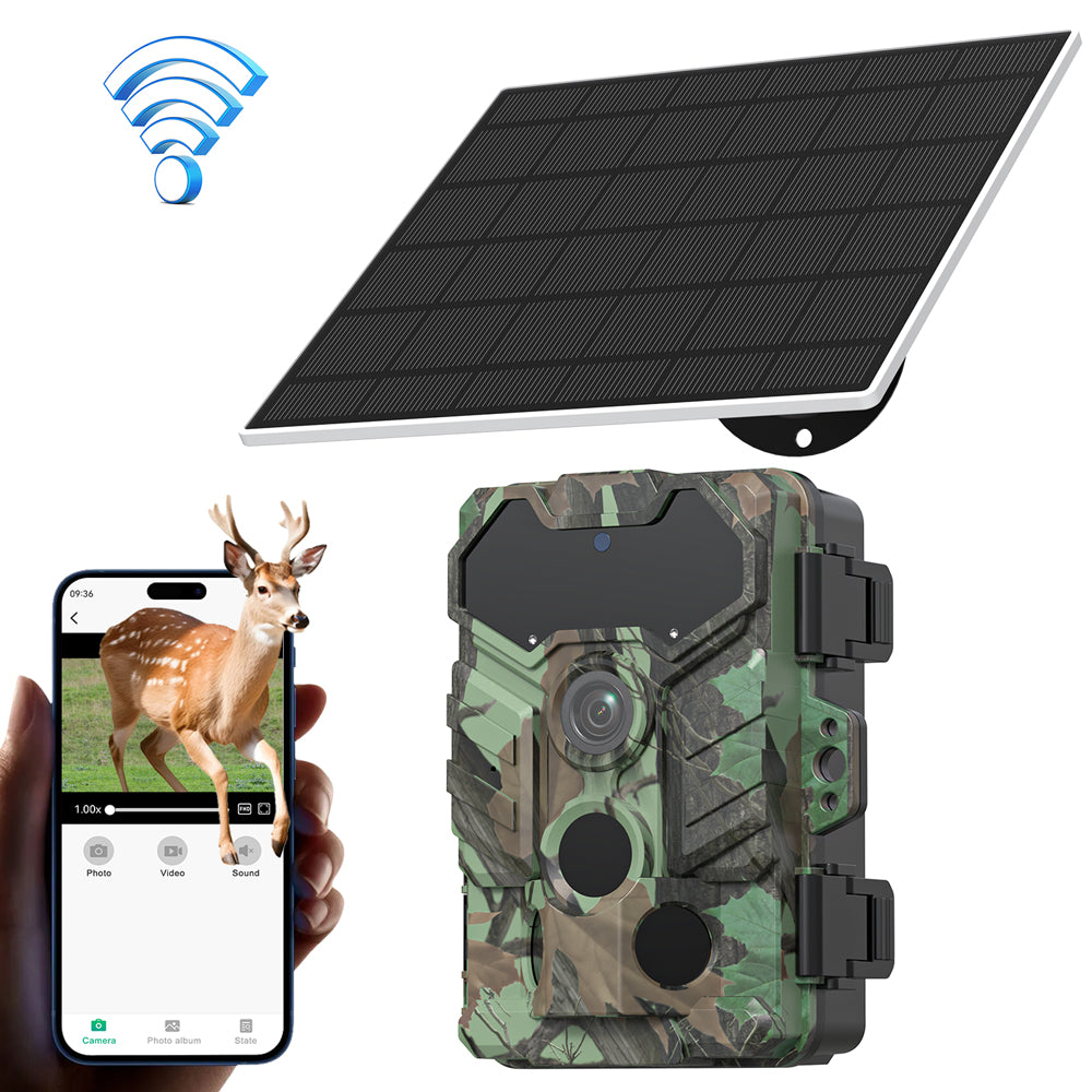 S29-D IP66 Wireless Solar Trail Camera Time Lapse Wildlife Monitoring Hunting Camera