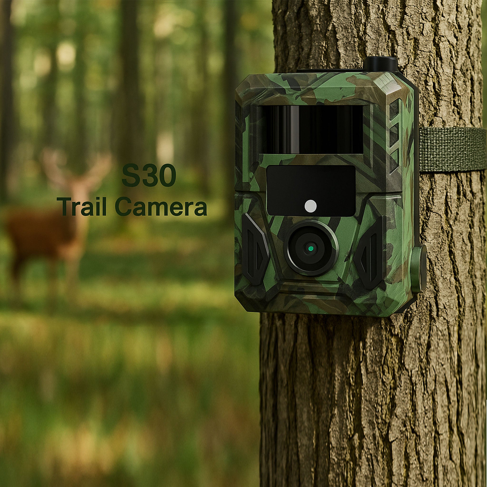 S30 Wireless Built-in Battery Trail Camera Time Lapse Wildlife Monitoring Hunting Camera