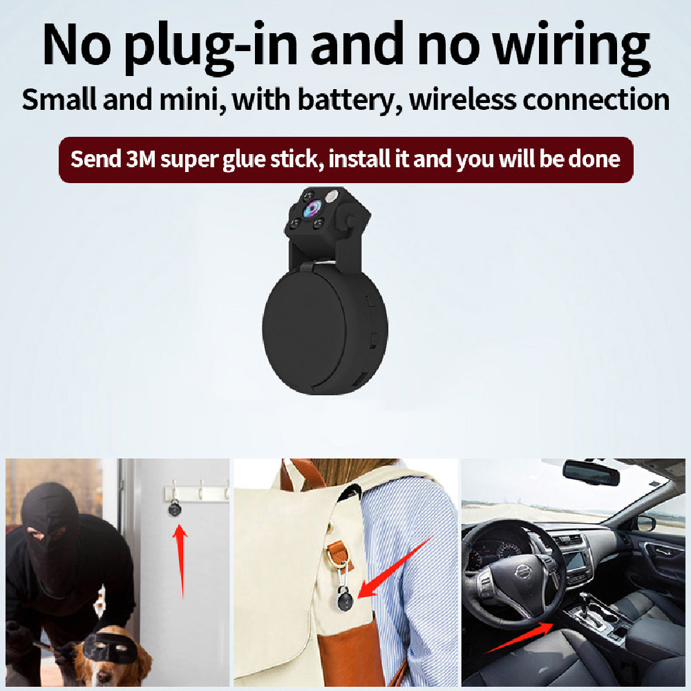 S93 1080P Night Vision Mini Portable Camera 2.4GHz WiFi 800mAh Lithium Battery Micro Camera