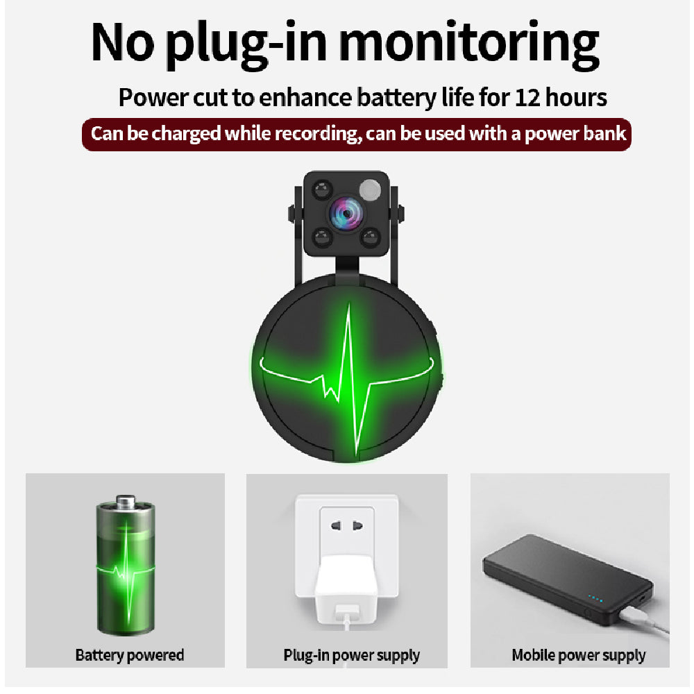 S93 1080P Night Vision Mini Portable Camera 2.4GHz WiFi 800mAh Lithium Battery Micro Camera