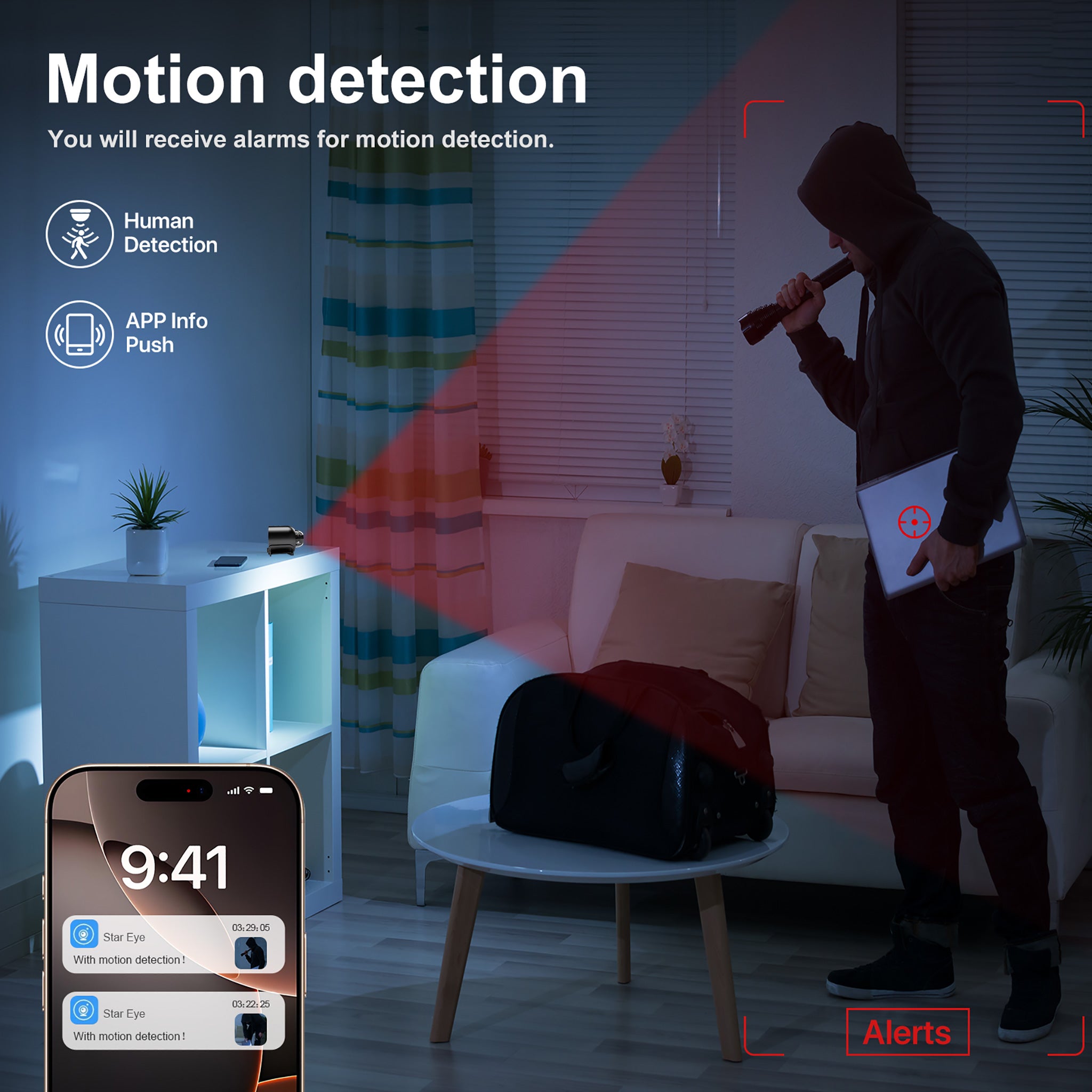 X5 Infrared Night Vision Mini Security Camera 1080P 2.4GHz WiFi with Microphone Home CCTV Camera