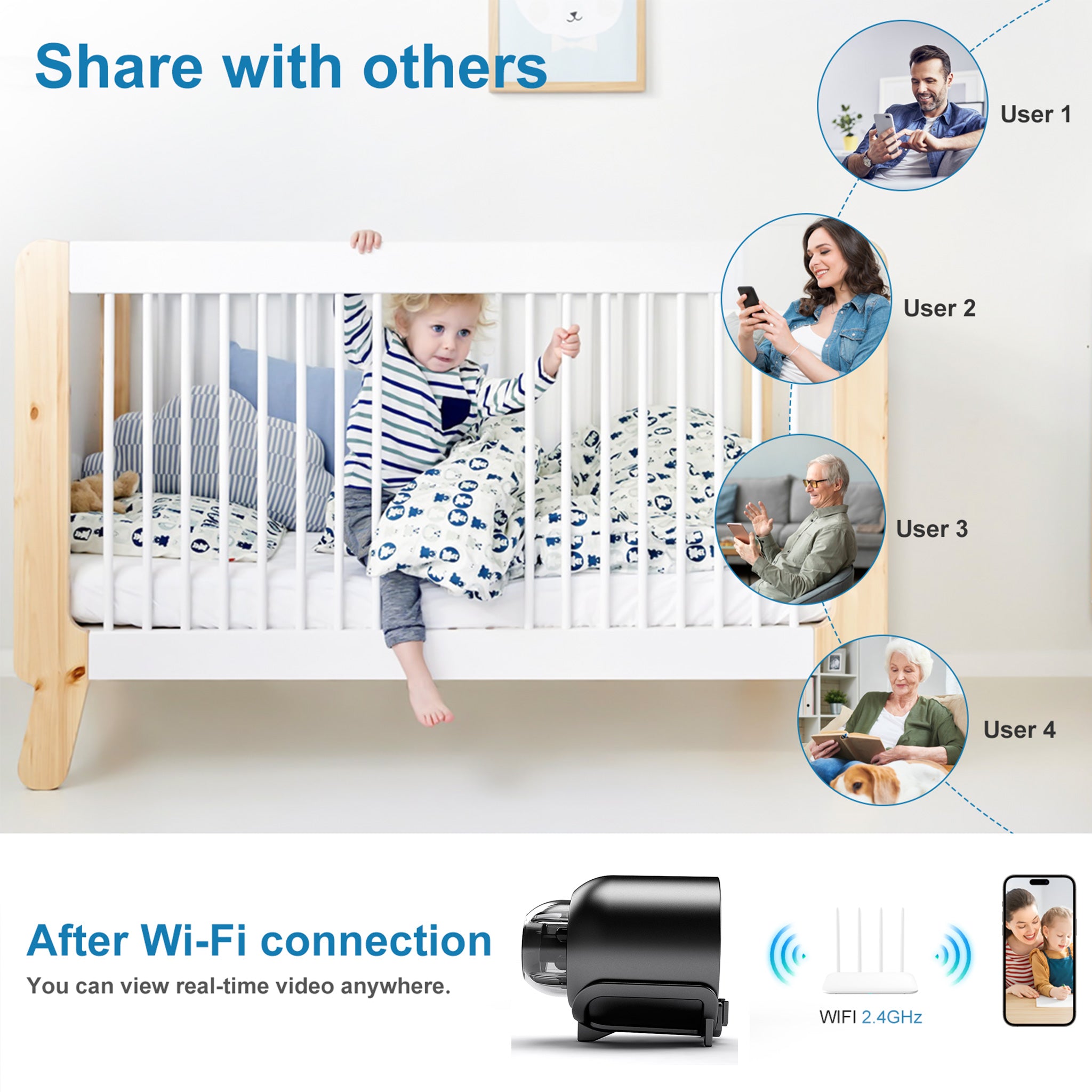 X5 Infrared Night Vision Mini Security Camera 1080P 2.4GHz WiFi with Microphone Home CCTV Camera